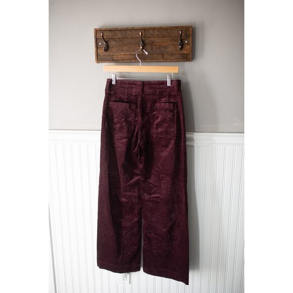 Anthropologie Colette Corduroy Full-Length Wide-Leg Pants Maeve 24 - Picture 2 of 6